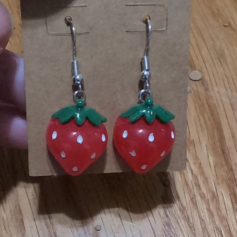 Strawberry Dangle Earrings